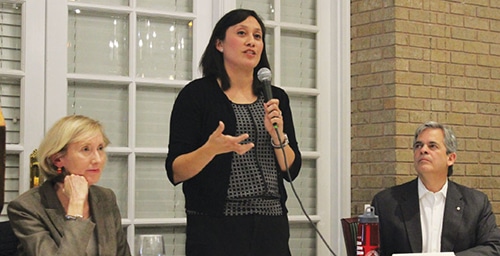 Local leaders at neighborhood forum.