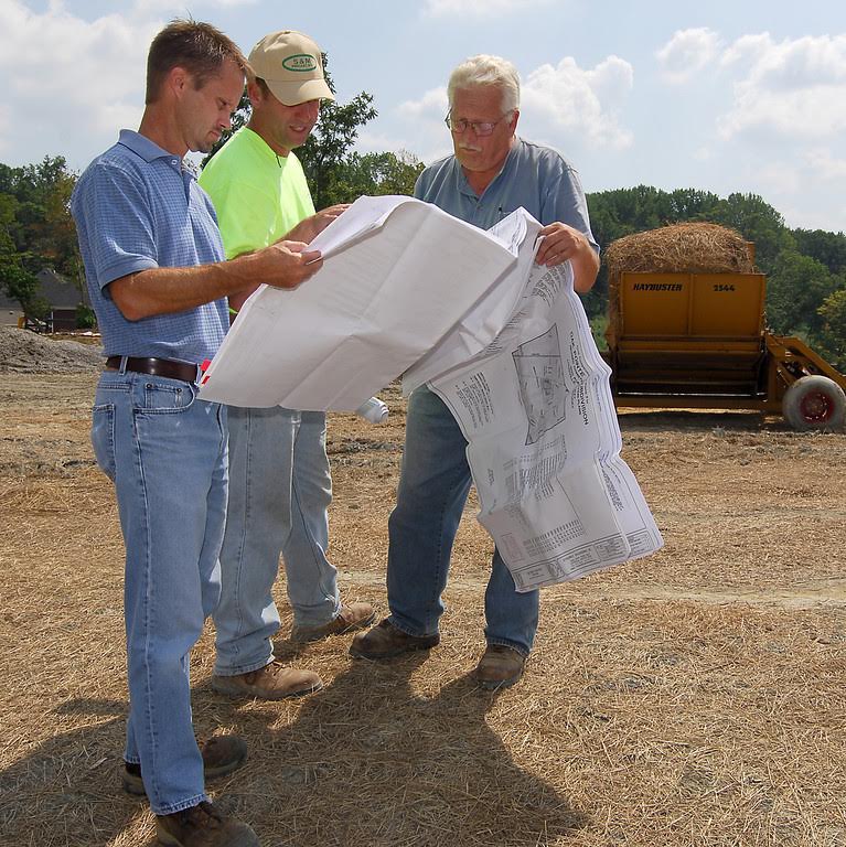 Erosion prevention and sediment control plan is reviewed. Image courtesy of Louisville MSD.